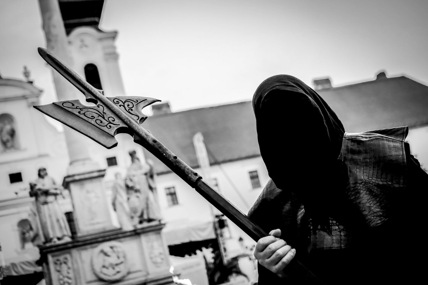 Black-and-white photo “Dark times” by Gabriel — matte print