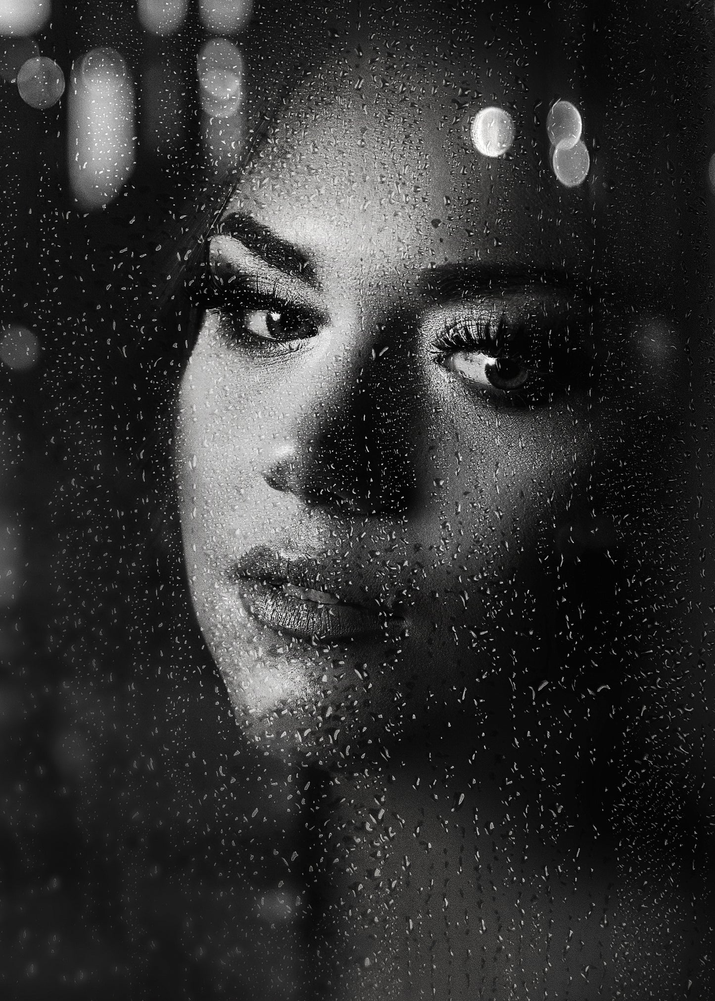 Black-and-white photo “Rainy day” by Gabriel — matte print