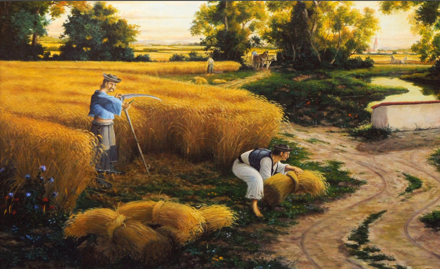 "Golden Era of Pannonia"45x64 in/115x163 cm, oil, canvas