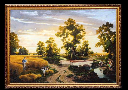 "Golden Era of Pannonia"45x64 in/115x163 cm, oil, canvas