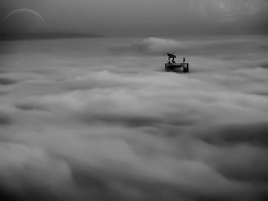 Black-and-white photo “Match” by Gabriel — matte print