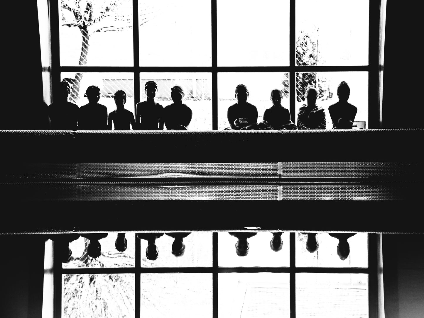 Black-and-white photo “Swim” by Gabriel — matte print