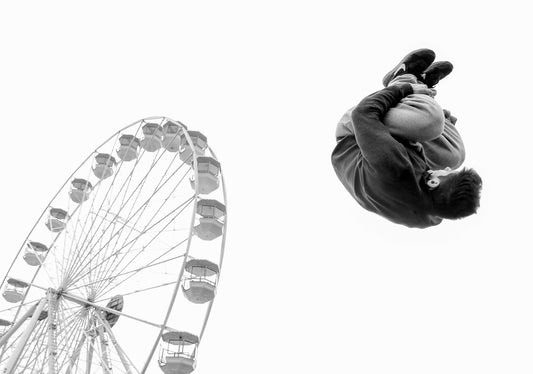 Black-and-white photo “Upside_down” by Gabriel — matte print